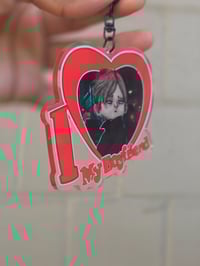 Image 3 of I LOVE MY BF LEON KENNEDY KEYCHAINS