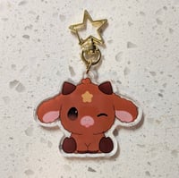 Melna acrylic charm 