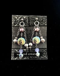 Image of pearl swirl earrings