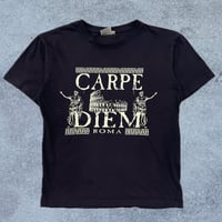 Image 1 of 90s CARPE DIEM ROMA BABY TEE - SIZE XS