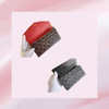 Checkered button wallets 