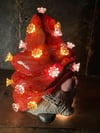 Kansas City Chiefs Themed Ceramic Gnome Night Light Lamp