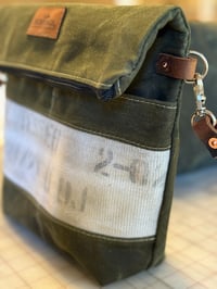 Image 2 of One of a Kind Crossbody Burn Bag-Olive Green