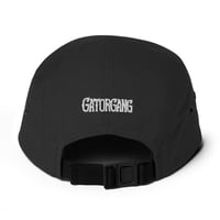Image 5 of Metal KGLW - White on Black 5-Panel Hat
