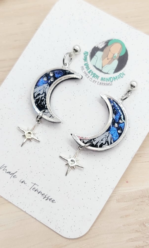 Image of Velaris Moon Dangles 