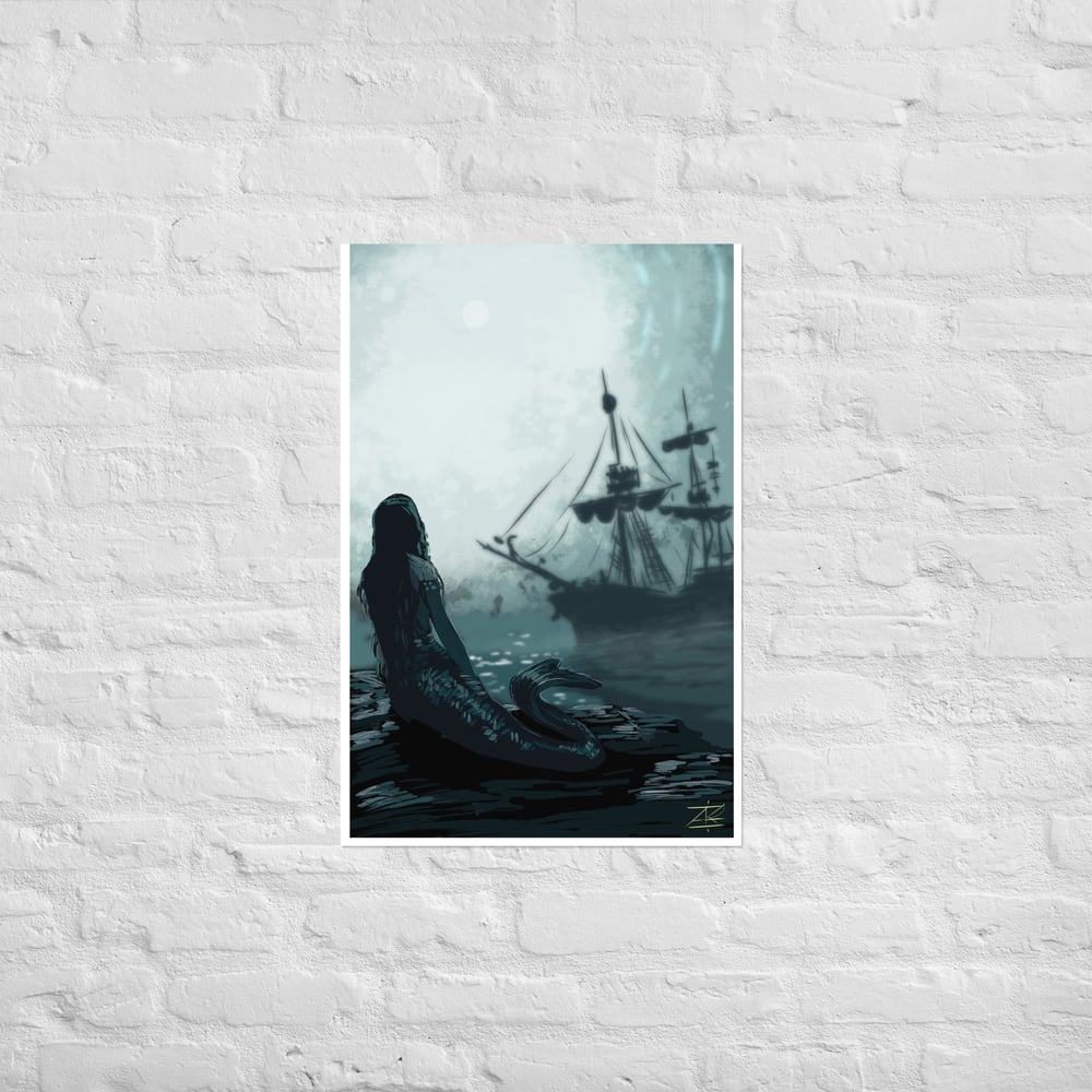 Only the siren sees Poster print
