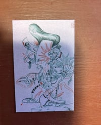 Image 1 of Ed Hardy Art Business Card - pink, Lance McLain signed