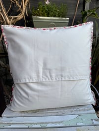 Image 4 of Quilted patchwork summer stars 18” cotton cushion cover