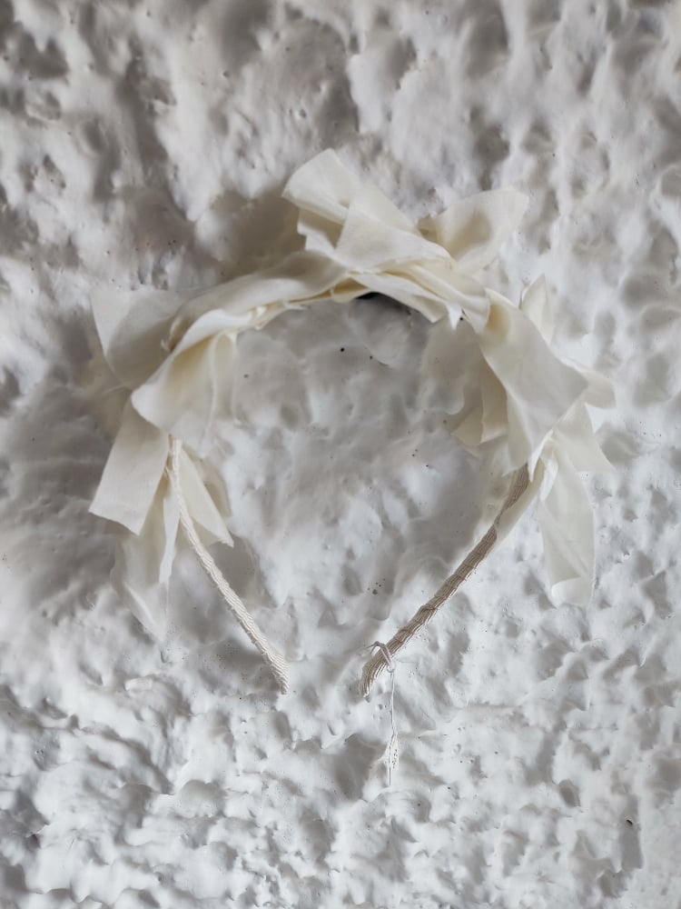 Image of Cerchietto romantico fiocchi avorio 