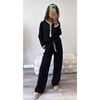 Black and Cream Half Zip Tracksuit 