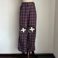 Image 3 of Avec Zele checkered pants with knee pockets