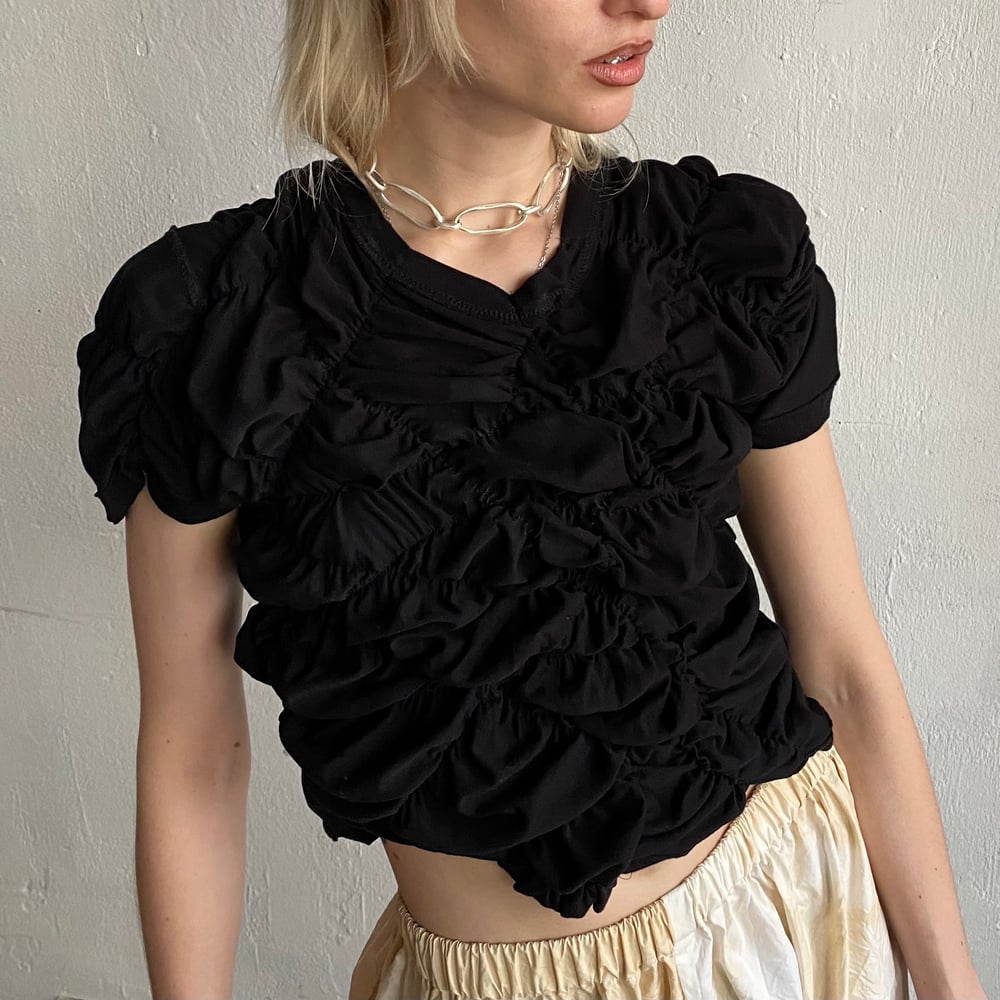 Image of BLACK BUBBLE TEE