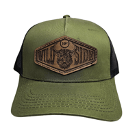 Image 1 of Snapback WILSIDE - verde con negro