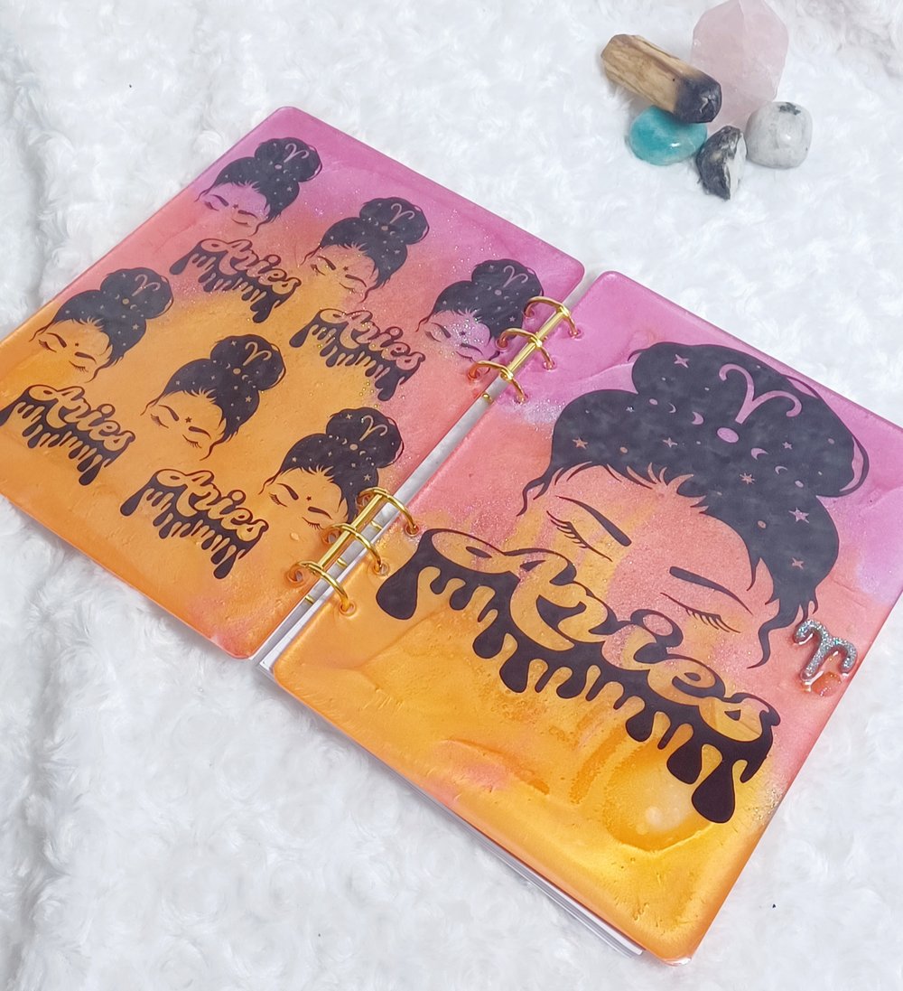 Image of Drippy zodiac notebooks 