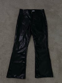 Image 1 of Humblewicked Premium Leather Pants (bell bottom )
