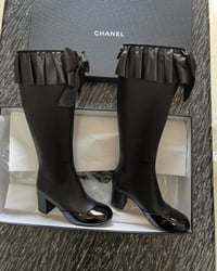 Image 4 of BOW BLACK TALL BOOTS