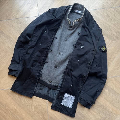 Image of AW 2009 Stone Island Raso Gommato Dual Layer Trench, Size Large