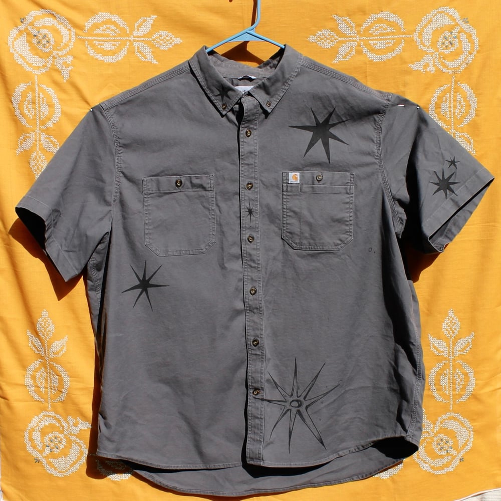 Image of Black Stars & Grizzly Bear Patch Carhartt Shirt