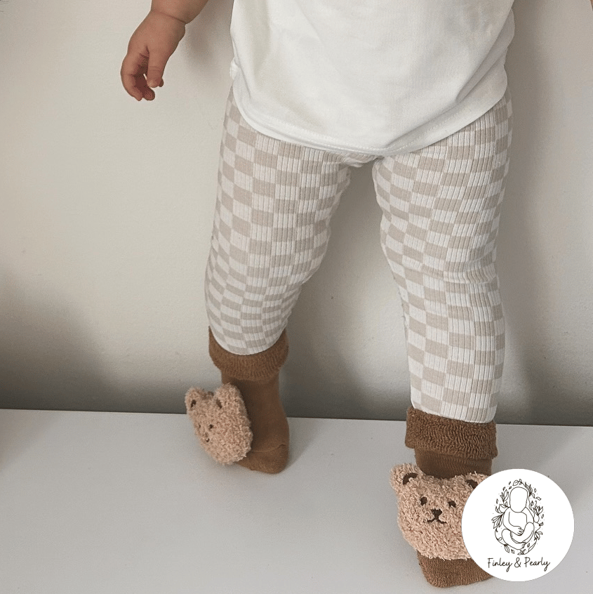 BOOTIE SLIPPER SOCKS: Bear