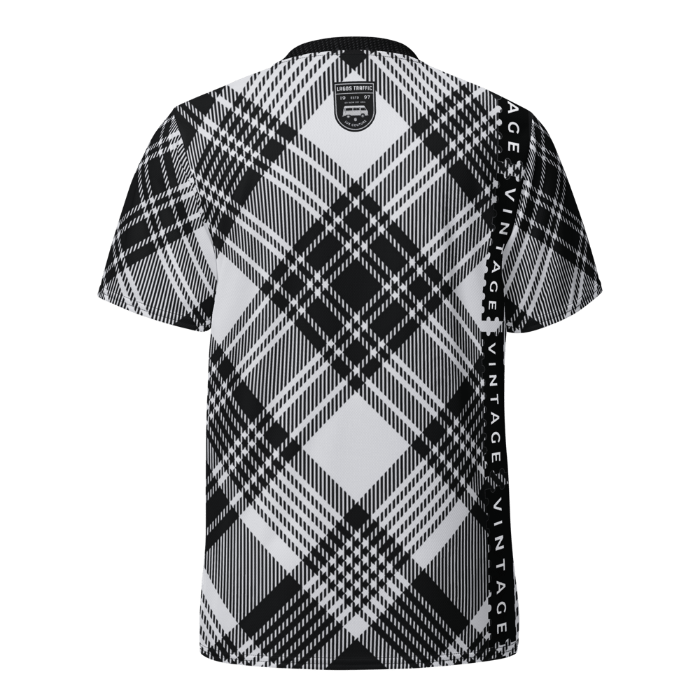 LTC VINTAGE COUTURE TEE (TARTAN BLK/WHT) 