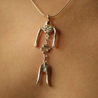 Image 2 of Three part wiggler in silver 