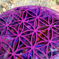Image 3 of Purple Ink-Pushed Crystal Grid