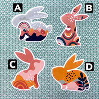 Image 5 of Sadie boho bunny stickers