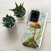 Image 16 of Gorgeous Blue Filigree and Orange Mushroom Fungus Tough case for Samsung®