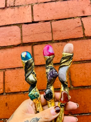 Image of Eclipse Manifesting Pen Pink Agate