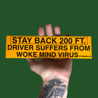 Woke Mind Virus Bumper Sticker