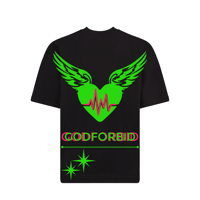 BROKEN HEART TEE BLACK