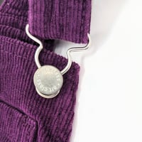 Image 4 of Art Class Girls Corduroy Overalls Dress in Deep Purple