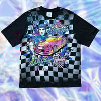 Image 1 of ADIDAS X JEREMY SCOTT RALLY TEE MENS SHIRT SIZE MEDIUM CHECKERED NEW