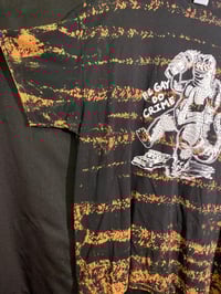 Image 2 of 2XL Be Gay Do Crime Godzilla Bleach Dye Shirt 3