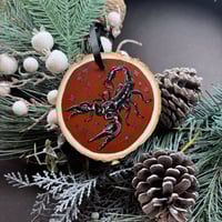 Image 2 of Bug Hand-Painted Wood Ornaments