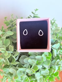 Image 2 of Open cut teardrop studs