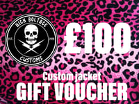Custom jacket gift voucher £100