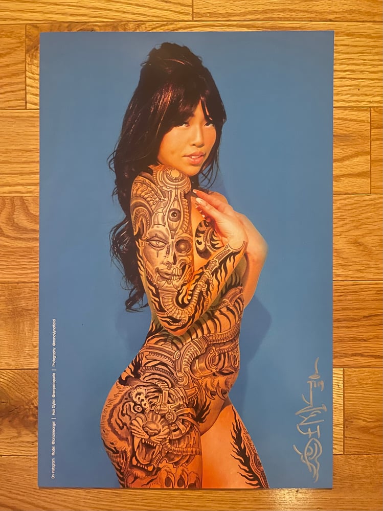 Image of Tim Lehi X Mandy Lyn "Tiger Mech" Signed Poster