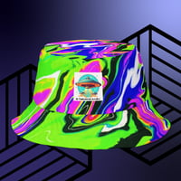 Image 1 of "Green Funk- Paintball" Reversible bucket hat