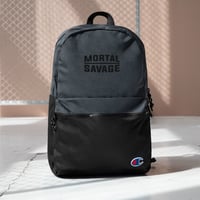 Image 2 of Mortal Savage Equals One - Embroidered Champion Backpack