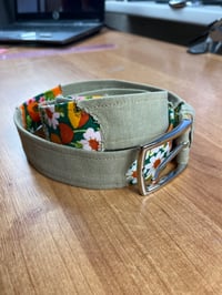 Image 1 of Tan Floral Belt