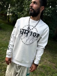 Image 2 of LORD NARASIMHA /Crewneck (White/Black)