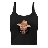 Image 1 of Logo Fedora Women’s micro-rib tank top