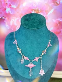 Image 2 of Sakura Cherry Blossom Chain Necklace