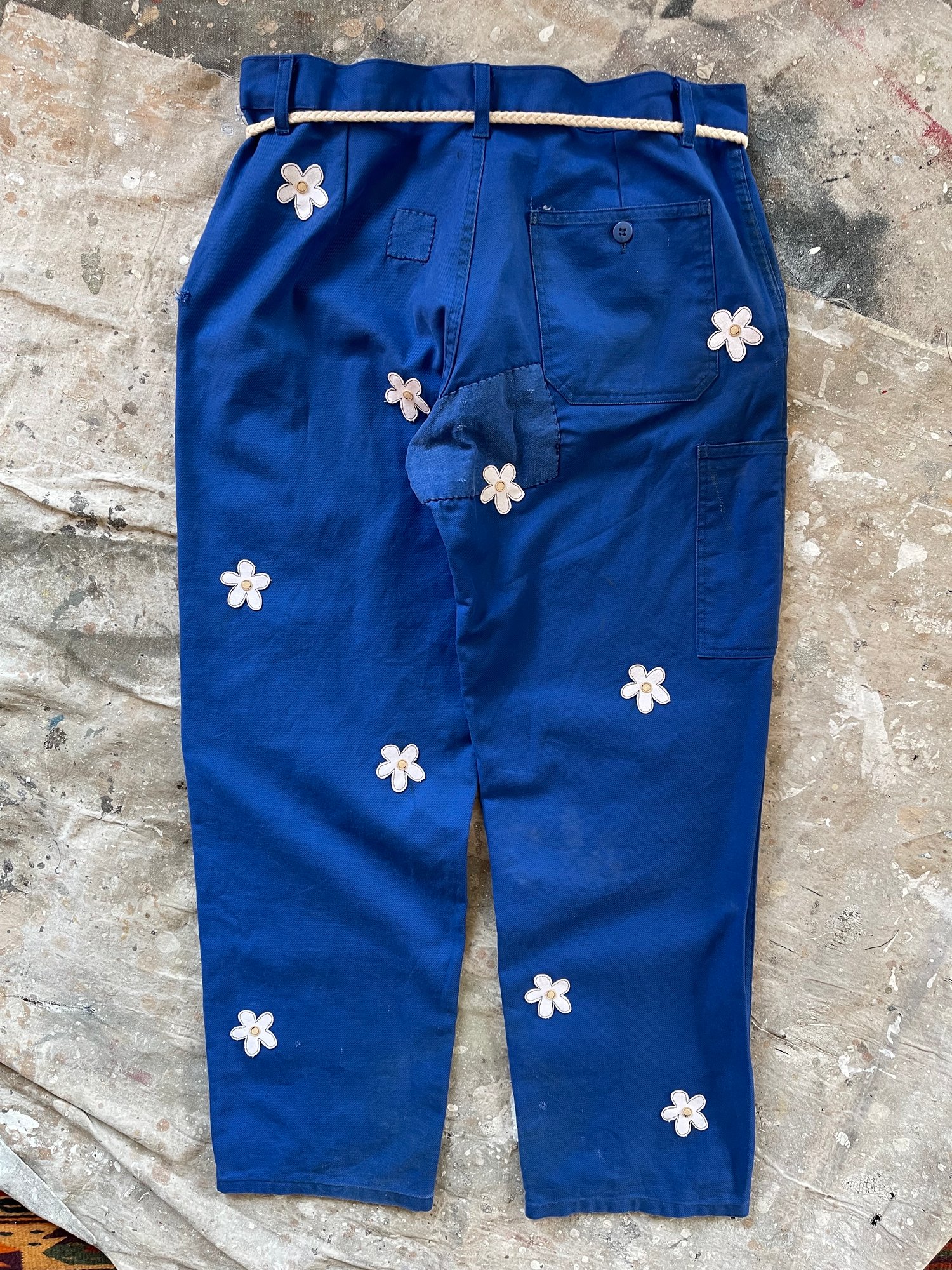 Image of Patchwork French chore pant