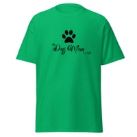 Image 6 of Unisex classic tee, Dog Mom T-Shirt | Paw Print Dog Lover Script Graphic Tee