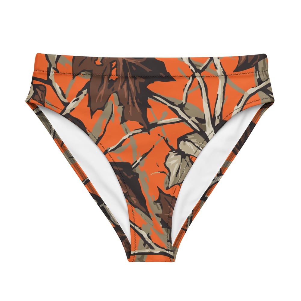 Hi-vis high-waisted bikini bottom