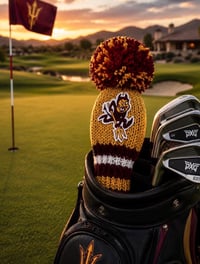 Image 1 of Arizona State University SUN DEVILS College GOLF club clubs Custom HAMDKNIT fan gift