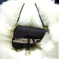 DIOR SADDLE PURSE (ALL BLACK)