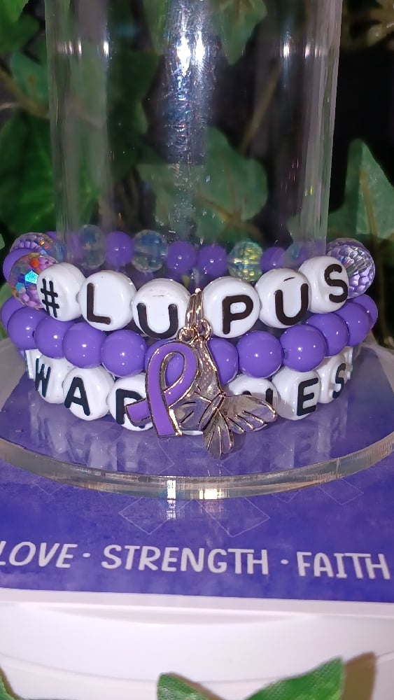 Image of Lupus Awareness Bracelet Set